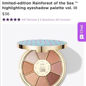 Limited edition Tarte eyeshadow palette